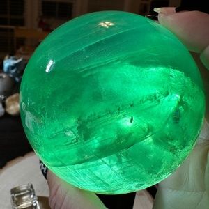 Large Green Fluorute sphere